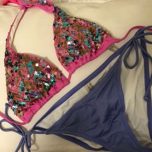 Sequin Bikini Set